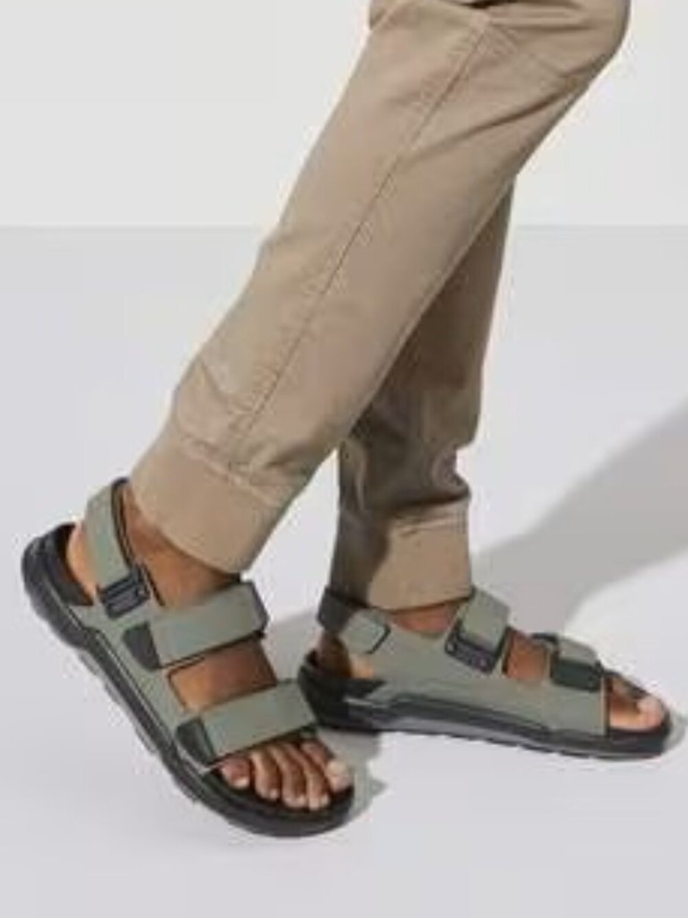 Birkenstock Tatacoa Sandals Unisex W11/M9 Futura Khaki Adjustable Strap NWT - Picture 6 of 6